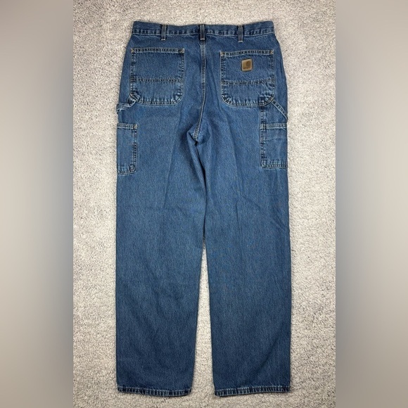 Carhartt Jeans Mens 36 x 34 Loose Fit Work Utility Baggy Dungaree Streetwear - Picture 4 of 4